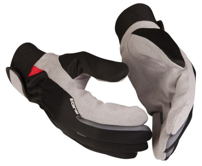 Przewiewne, wygodne, z rzepem i wzmocnionym palcem. Zgodność z EN 388:2016, rozmiar 9.